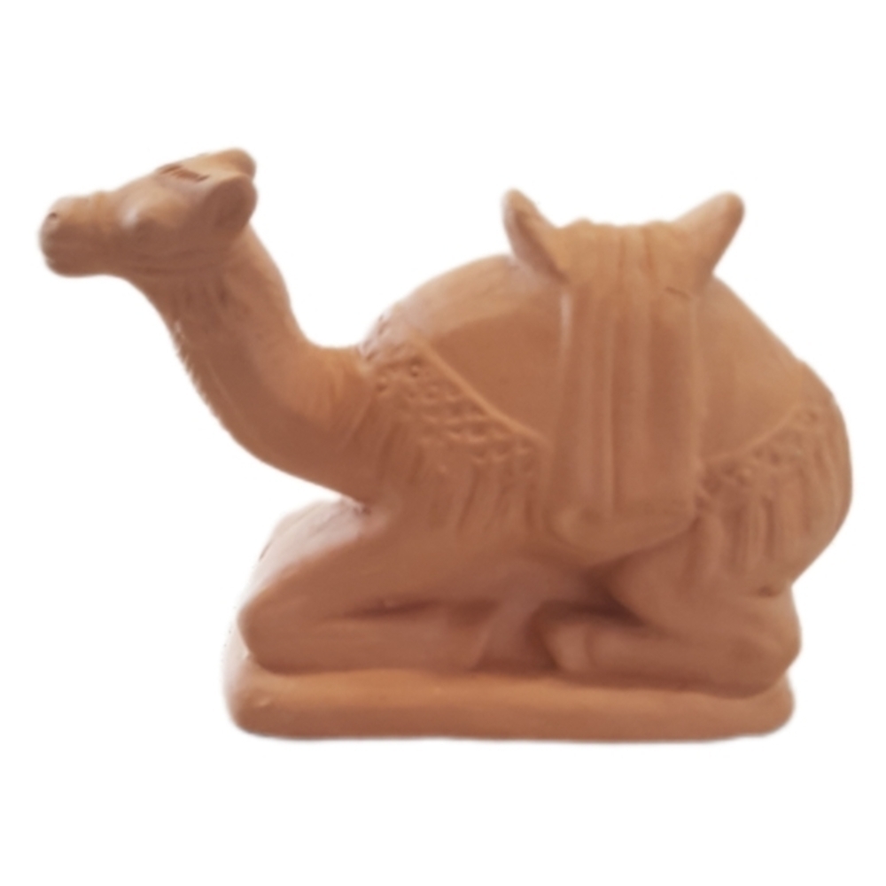 1960s Terracotta Sculptural Sitting Camel